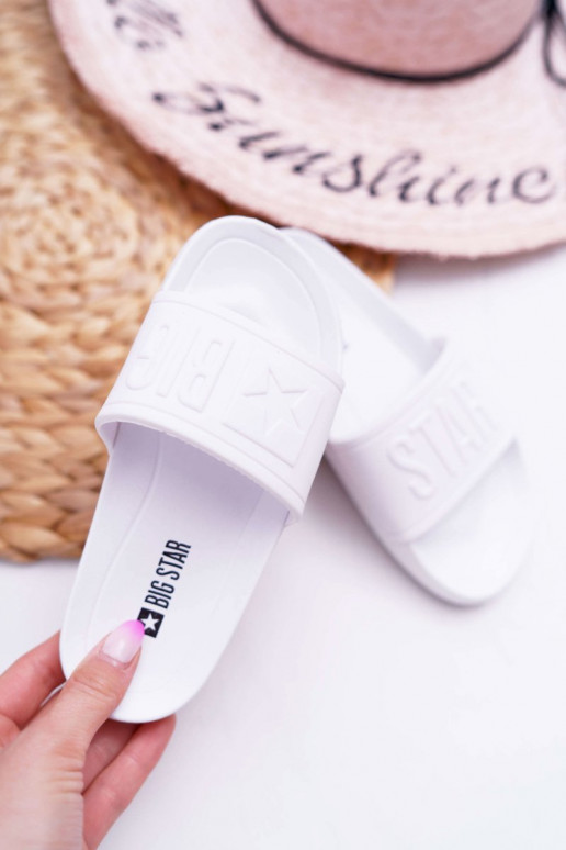 Šlepetės Vaikiški Big Star baltos spalvos DD374154 Šlepetės Vaikiški Big Star baltos spalvos DD374154