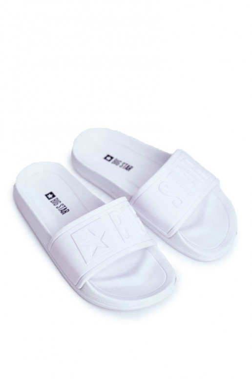 Šlepetės Vaikiški Big Star baltos spalvos DD374154