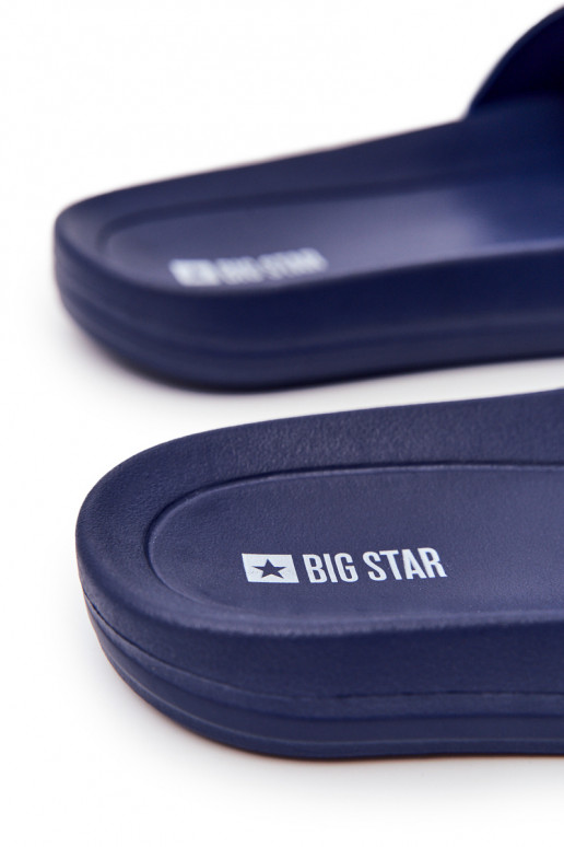 Šlepetės vyrams Big Star Guminės tamsiai mėlynos spalvos DD174688