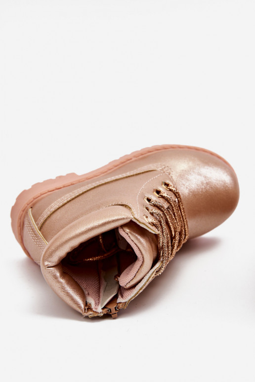 Vaikiški suvarstomi aulinukai pašiltinti rausvo aukso spalvos Dexter Vaikiški suvarstomi aulinukai pašiltinti rausvo aukso spalvos Dexter