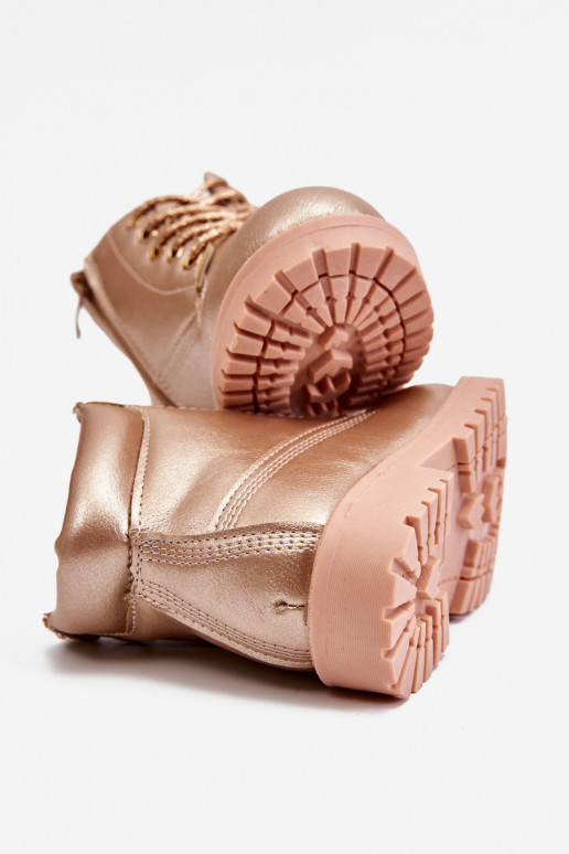 Vaikiški suvarstomi aulinukai pašiltinti rausvo aukso spalvos Dexter Vaikiški suvarstomi aulinukai pašiltinti rausvo aukso spalvos Dexter