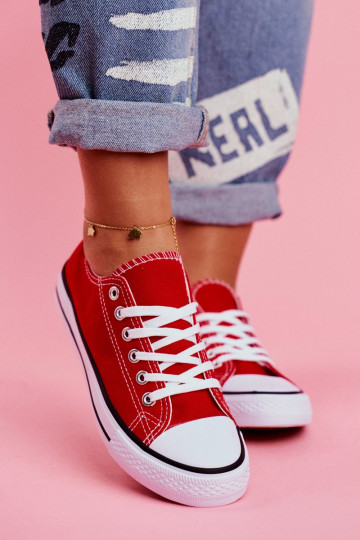 Klasikinio modelio laisvalaikio batai raudonos spalvos 2