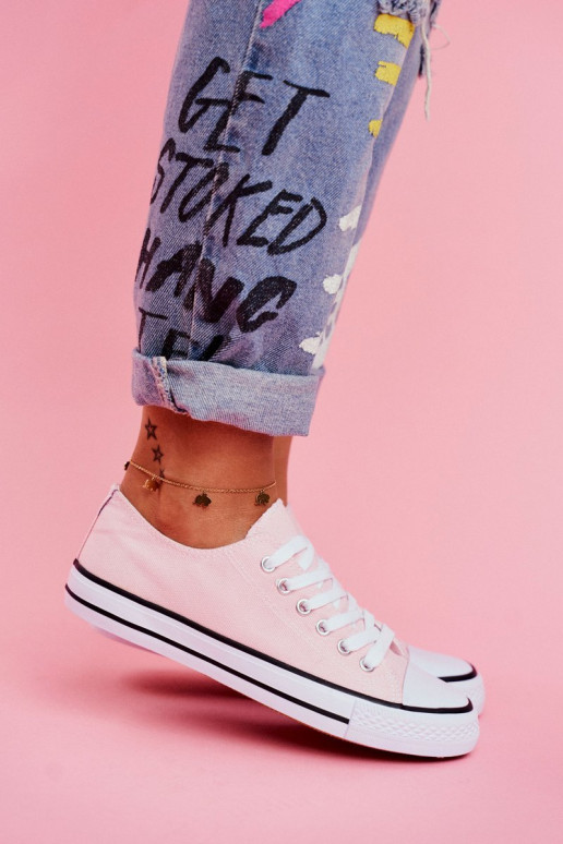 Klasikinio modelio laisvalaikio batai rožinės spalvos Klasikinio modelio laisvalaikio batai rožinės spalvos