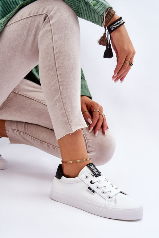 Sportbačiai Big Star EE274312 Baltos-juodos spalvos Sportbačiai Big Star EE274312 Baltos-juodos spalvos