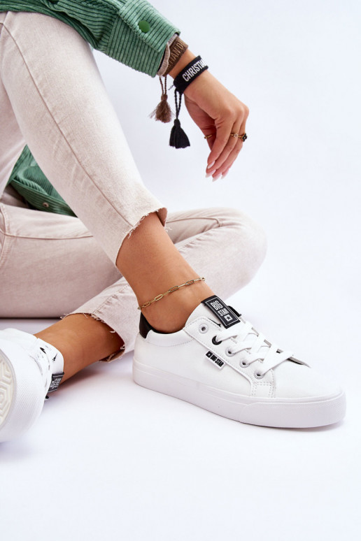 Sportbačiai Big Star EE274312 Baltos-juodos spalvos Sportbačiai Big Star EE274312 Baltos-juodos spalvos