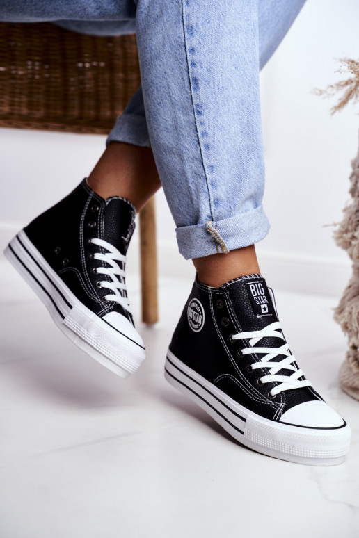 Laisvalaikio bateliai Big Star juodos spalvos GG274012 Laisvalaikio bateliai Big Star juodos spalvos GG274012