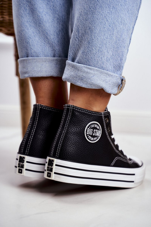 Laisvalaikio bateliai Big Star juodos spalvos GG274012 Laisvalaikio bateliai Big Star juodos spalvos GG274012