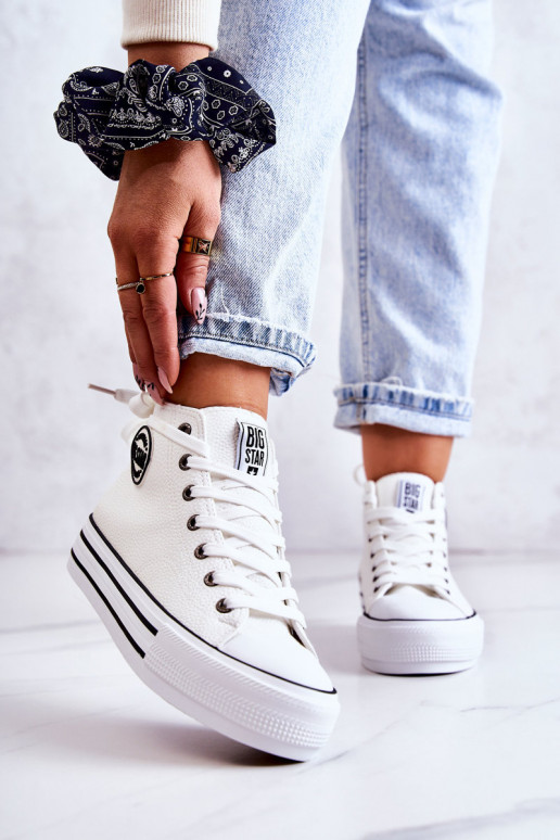 Laisvalaikio bateliai Big Star baltos spalvos GG274013 Laisvalaikio bateliai Big Star baltos spalvos GG274013