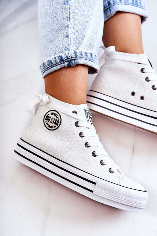 Laisvalaikio bateliai Big Star baltos spalvos GG274013 Laisvalaikio bateliai Big Star baltos spalvos GG274013