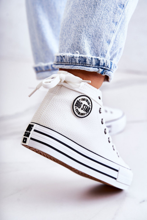 Laisvalaikio bateliai Big Star baltos spalvos GG274013 Laisvalaikio bateliai Big Star baltos spalvos GG274013