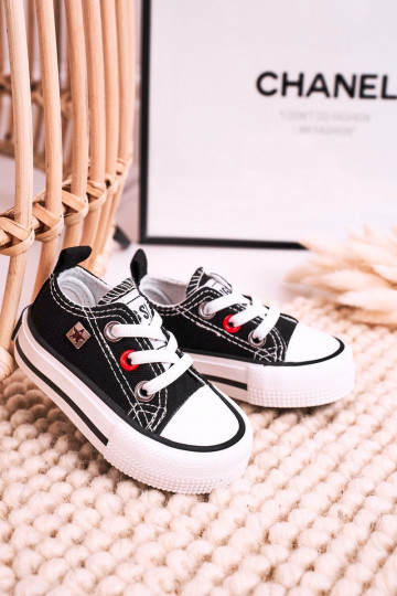 Vaikiški Klasikinio modelio lygiapadžiai sportbačiai BIG STAR HH374194 juodos spalvos 2