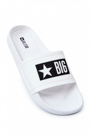 Šlepetės Big Star DD174700 baltos spalvos