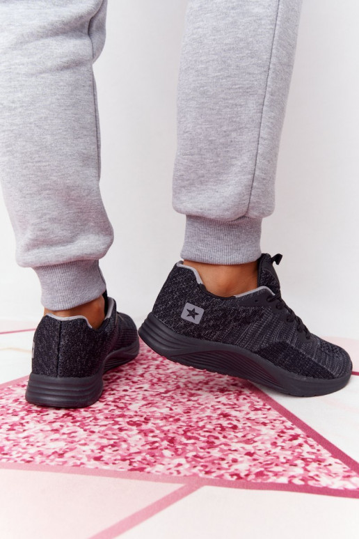 Sportinio stiliaus batai Comfort Foam juodos spalvos Long Distance Sportinio stiliaus batai Comfort Foam juodos spalvos Long Distance