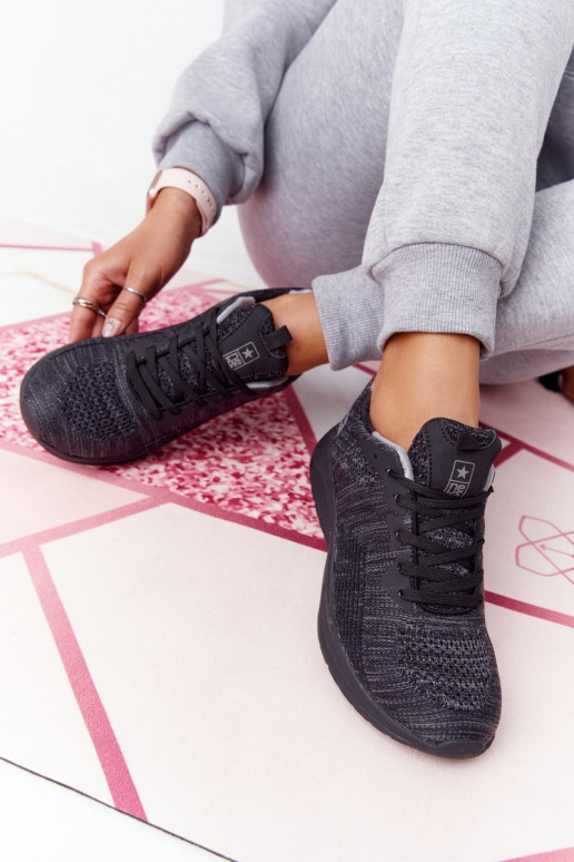 Sportinio stiliaus batai Comfort Foam juodos spalvos Long Distance Sportinio stiliaus batai Comfort Foam juodos spalvos Long Distance