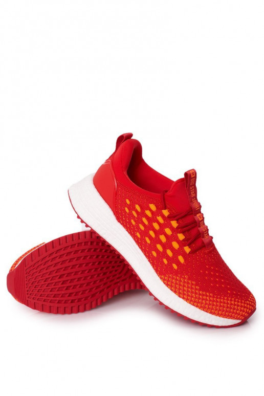 vyrams Sportinio stiliaus batai Memory Foam Big Star FF174240 raudonos spalvos