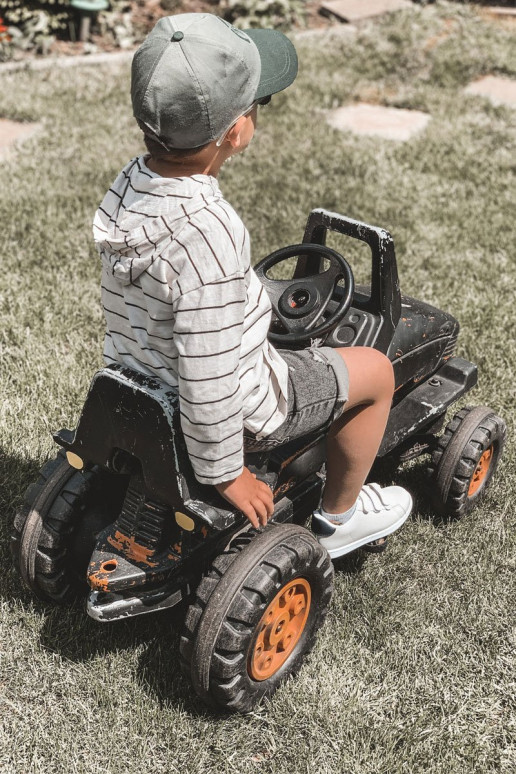 Vaikiški Sportbačiai su lipniais užsegimais Baltos-juodos spalvos California