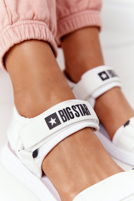 Sportinio stiliaus basutės Big Star HH274A026 baltos spalvos Sportinio stiliaus basutės Big Star HH274A026 baltos spalvos