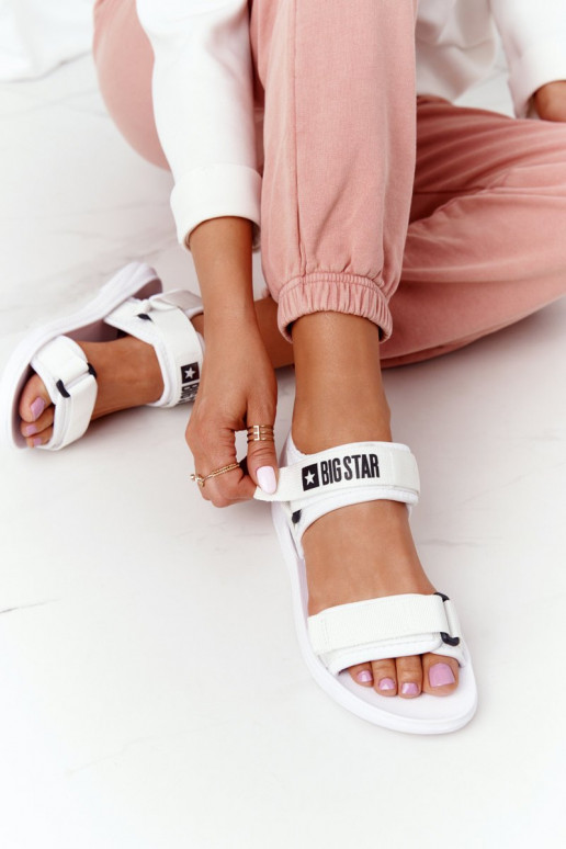 Sportinio stiliaus basutės Big Star HH274A026 baltos spalvos Sportinio stiliaus basutės Big Star HH274A026 baltos spalvos