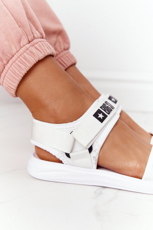 Sportinio stiliaus basutės Big Star HH274A026 baltos spalvos Sportinio stiliaus basutės Big Star HH274A026 baltos spalvos