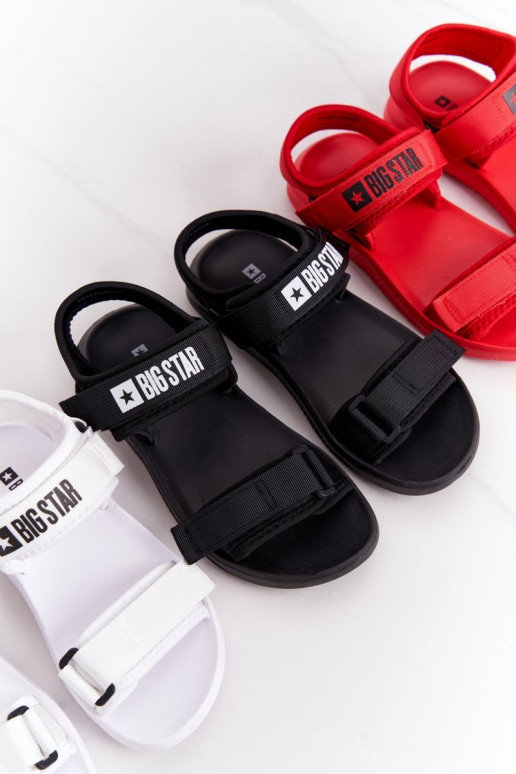 Sportinio stiliaus basutės Big Star HH274A026 baltos spalvos Sportinio stiliaus basutės Big Star HH274A026 baltos spalvos