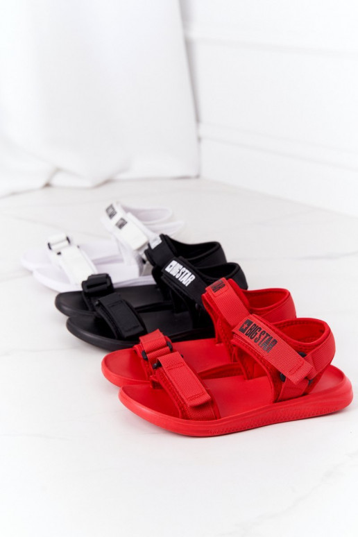 Sportinio stiliaus basutės Big Star HH274A026 baltos spalvos Sportinio stiliaus basutės Big Star HH274A026 baltos spalvos