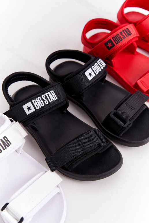 Sportinio stiliaus basutės Big Star HH274A026 baltos spalvos Sportinio stiliaus basutės Big Star HH274A026 baltos spalvos