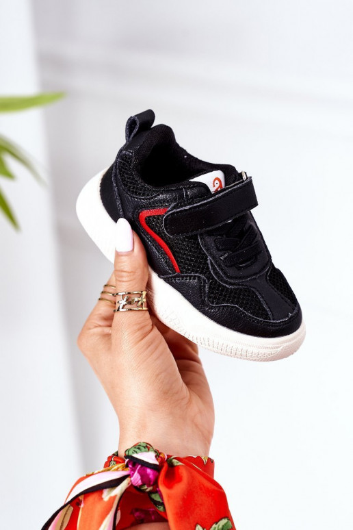 Vaikiški sportbačiai Sneakers modelio batai juodos spalvos Fun Vaikiški sportbačiai Sneakers modelio batai juodos spalvos Fun
