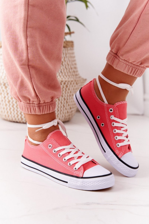 Klasikinio modelio laisvalaikio batai koralinės spalvos Klasikinio modelio laisvalaikio batai koralinės spalvos