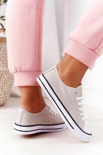 Klasikinio modelio laisvalaikio batai pilkos spalvos 2