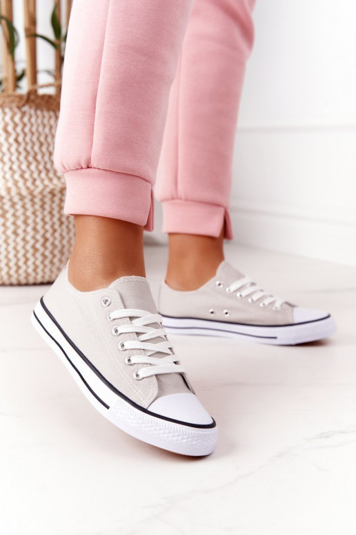 Klasikinio modelio laisvalaikio batai pilkos spalvos