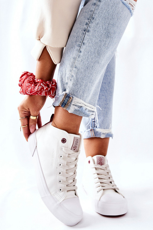 laisvalaikio batai su auliuku Cross Jeans II2R4033C baltos spalvos laisvalaikio batai su auliuku Cross Jeans II2R4033C baltos spalvos