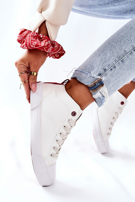 laisvalaikio batai su auliuku Cross Jeans II2R4033C baltos spalvos laisvalaikio batai su auliuku Cross Jeans II2R4033C baltos spalvos