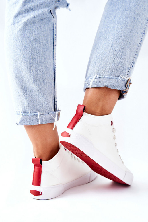 laisvalaikio batai su auliuku Cross Jeans II2R4033C baltos spalvos laisvalaikio batai su auliuku Cross Jeans II2R4033C baltos spalvos