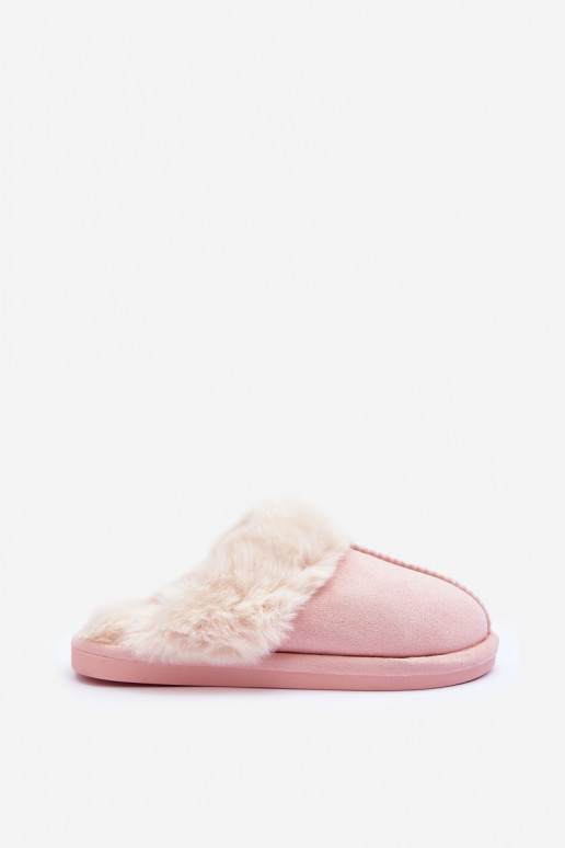 Šlepetės su kailiuku rožinės spalvos Pinky Šlepetės su kailiuku rožinės spalvos Pinky