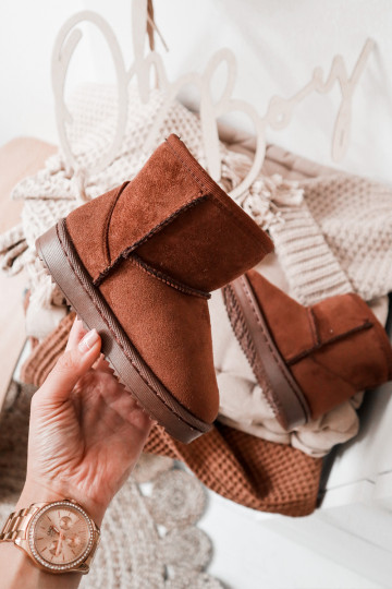 Šilti vaikiški žieminiai batai rudos spalvos Gooby 2