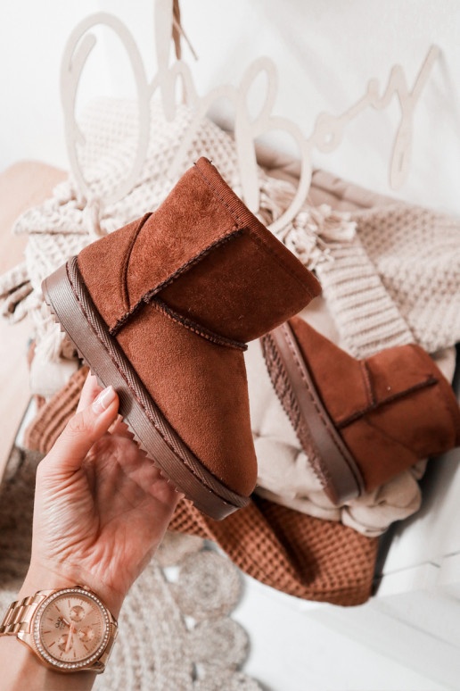 Šilti vaikiški žieminiai batai rudos spalvos Gooby Šilti vaikiški žieminiai batai rudos spalvos Gooby