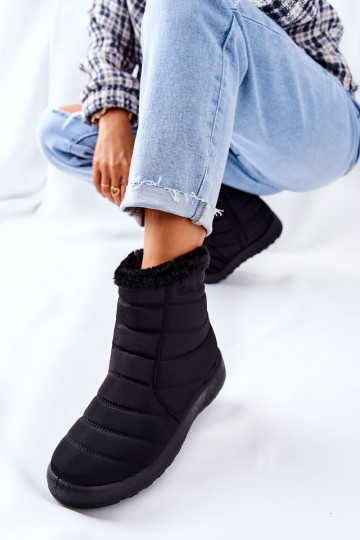 Moteriškas pašiltinti sniego batai juodos spalvos Mezyss 2