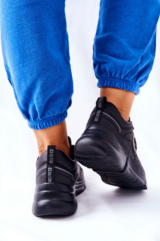 Sportinio stiliaus batai su platforma Big Star II274313 juodos spalvos Sportinio stiliaus batai su platforma Big Star II274313 juodos spalvos