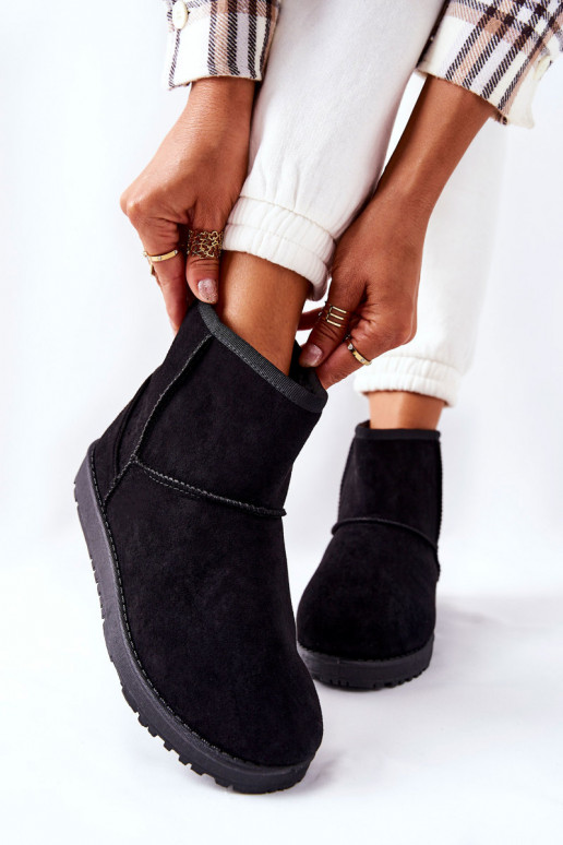 sniego batai pašiltinti su kailiuku viduje juodos spalvos Vicandi sniego batai pašiltinti su kailiuku viduje juodos spalvos Vicandi