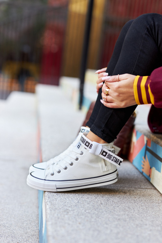 pašiltinti laisvalaikio batai Big Star GG274027 baltos spalvos