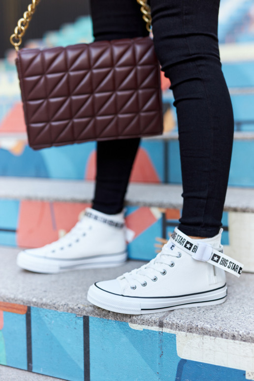 pašiltinti laisvalaikio batai Big Star GG274027 baltos spalvos