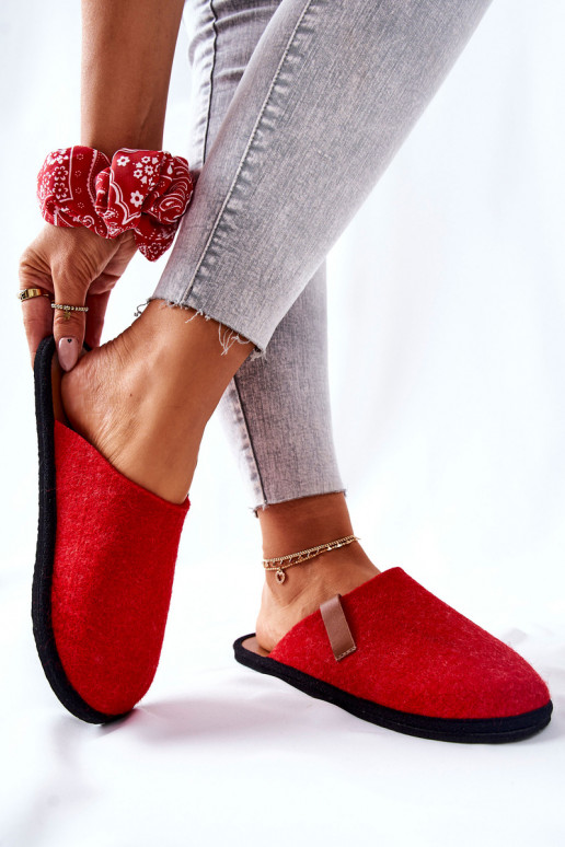 Šlepetės naminės II267002 raudonos-rudos spalvos Šlepetės naminės II267002 raudonos-rudos spalvos