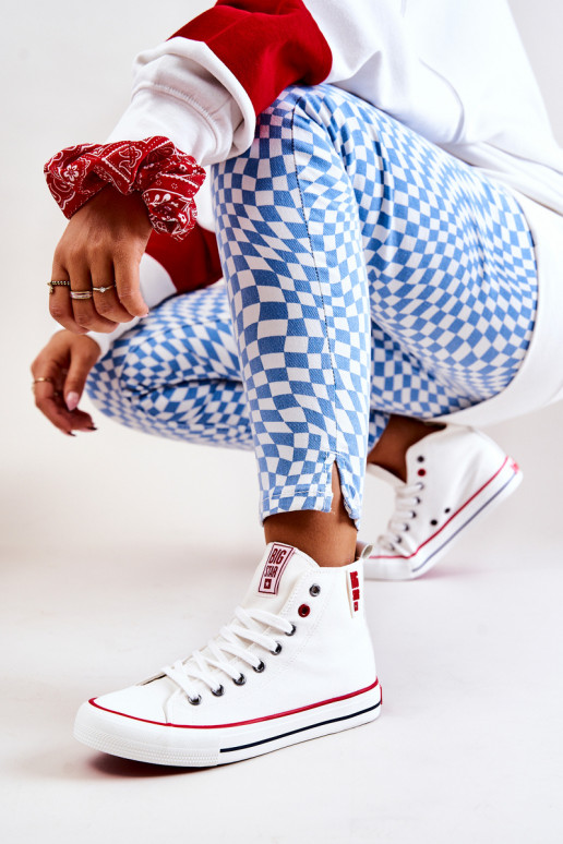 laisvalaikio batai su auliuku Big Star JJ274127 baltos spalvos laisvalaikio batai su auliuku Big Star JJ274127 baltos spalvos