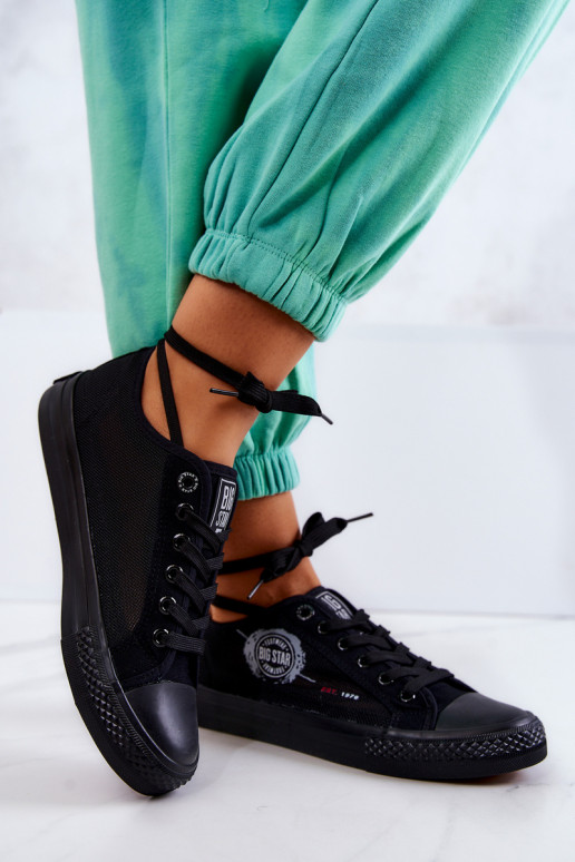 Sportbačiai laisvalaikio batai BIG STAR JJ274A256 juodos spalvos Sportbačiai laisvalaikio batai BIG STAR JJ274A256 juodos spalvos