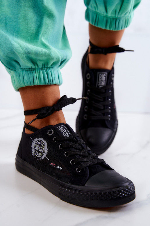 Sportbačiai laisvalaikio batai BIG STAR JJ274A256 juodos spalvos Sportbačiai laisvalaikio batai BIG STAR JJ274A256 juodos spalvos
