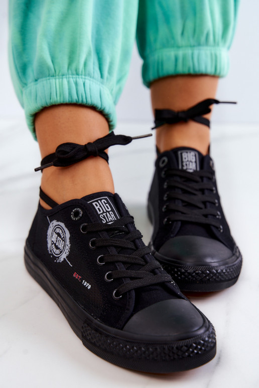 Sportbačiai laisvalaikio batai BIG STAR JJ274A256 juodos spalvos Sportbačiai laisvalaikio batai BIG STAR JJ274A256 juodos spalvos