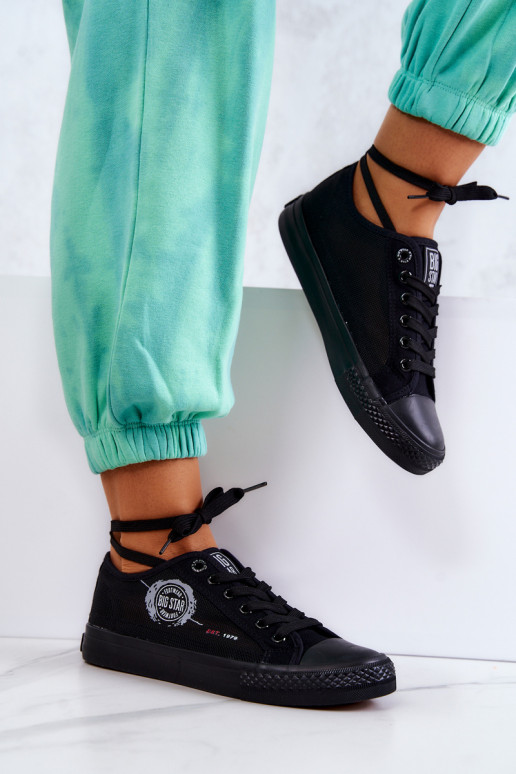 Sportbačiai laisvalaikio batai BIG STAR JJ274A256 juodos spalvos Sportbačiai laisvalaikio batai BIG STAR JJ274A256 juodos spalvos