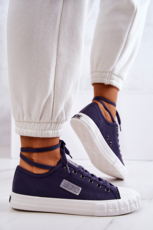 Klasikinio modelio Moteriški batai BIG STAR JJ274494 tamsiai mėlynos spalvos