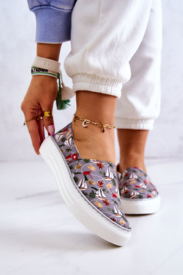 Sportbačiai Slip On Memory Foam Big Star JJ276015 pilkos spalvos