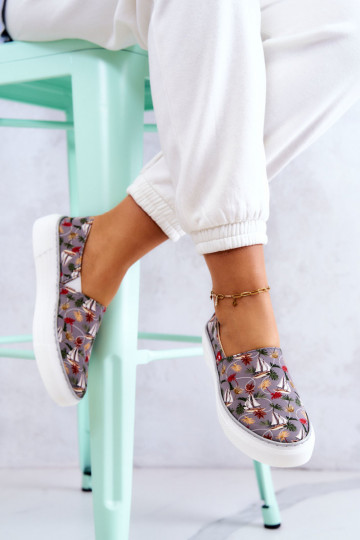 Sportbačiai Slip On Memory Foam Big Star JJ276015 pilkos spalvos 2